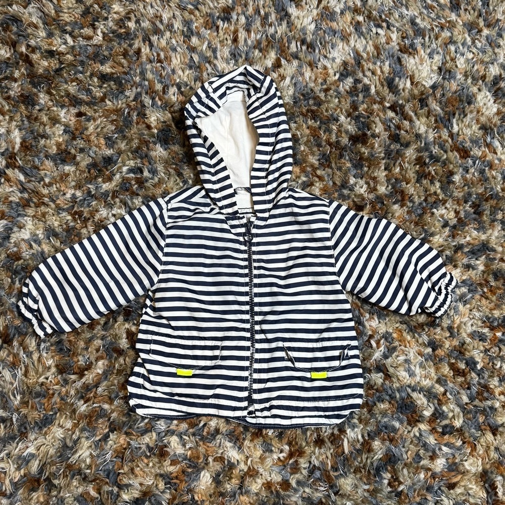 Zara Baby Navy and White Striped Jacket